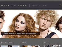 Tablet Screenshot of hairdluxe.dk